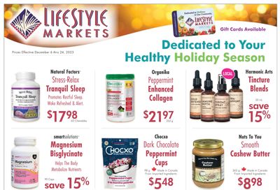 Lifestyle Markets Flyer December 6 to 24