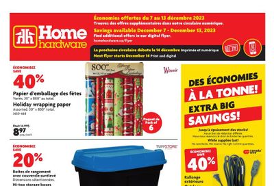 Home Hardware (QC) Flyer December 7 to 13