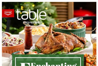 Co-op (West) Food Store Table Festive Flyer December 7 to January 3