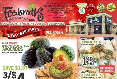 Foodsmiths Flyer December 7 to 14