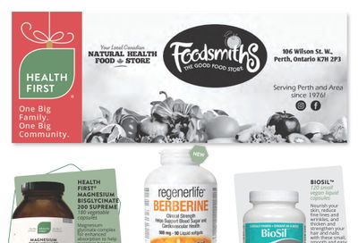 Foodsmiths Health First Flyer December 1 to 16
