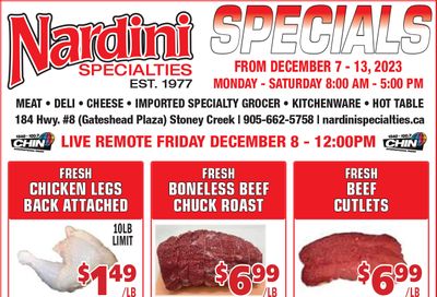 Nardini Specialties Flyer December 7 to 13