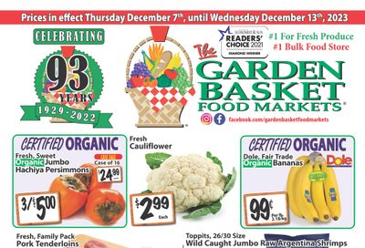 The Garden Basket Flyer December 7 to 13