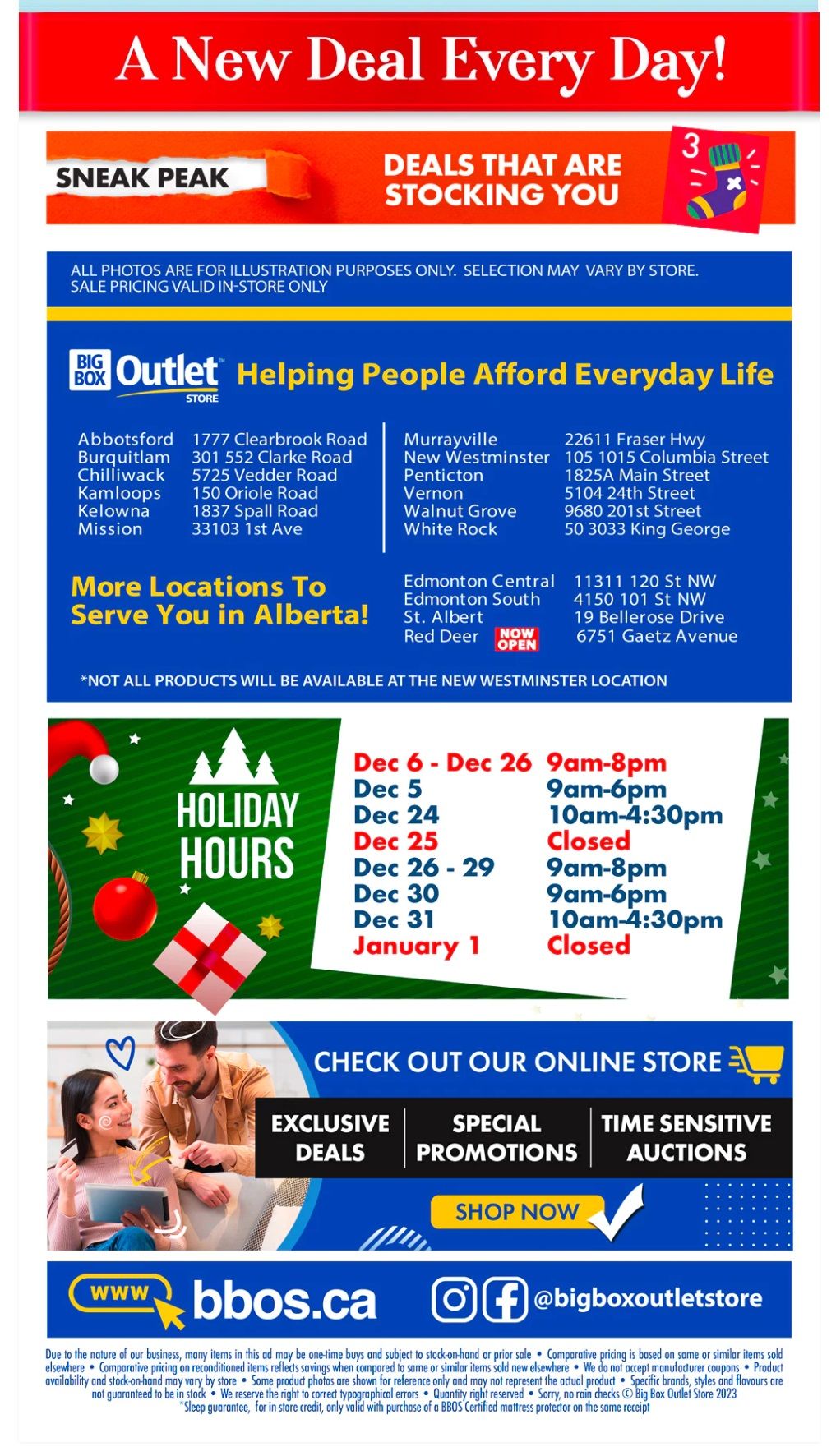 Big Box Outlet Store Flyer December 7 to 17