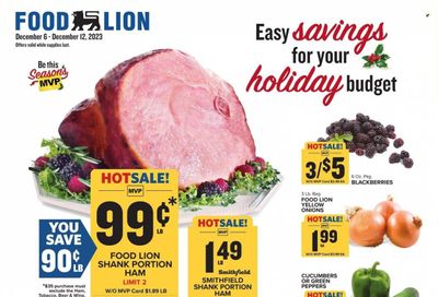 Food Lion (NC) Weekly Ad Flyer Specials December 6 to December 12, 2023