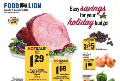 Food Lion (SC) Weekly Ad Flyer Specials December 6 to December 12, 2023