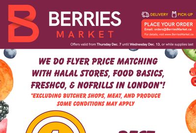 Berries Market Flyer December 7 to 13