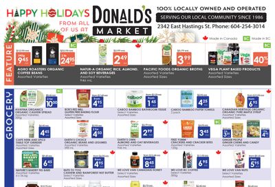 Donald's Market Flyer December 7 to 20