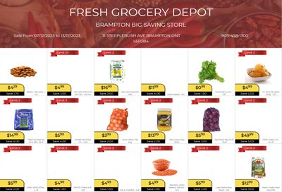 Fresh Grocery Depot Flyer December 7 to 13
