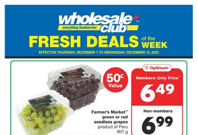 Wholesale Club (West) Fresh Deals of the Week Flyer December 7 to 13