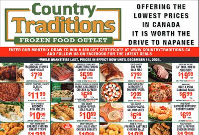 Country Traditions Flyer December 7 to 14