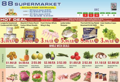 88 Supermarket Flyer December 7 to 13