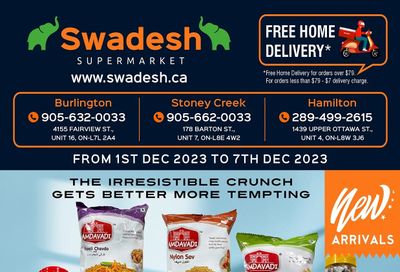 Swadesh Supermarket Flyer December 1 to 7