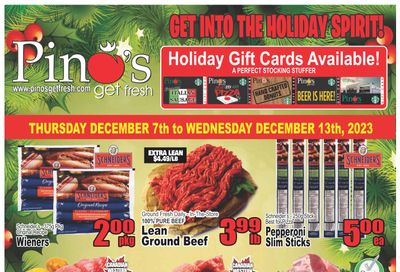Pino's Flyer December 7 to 13