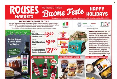 Rouses Markets (AL) Weekly Ad Flyer Specials November 29 to December 27, 2023