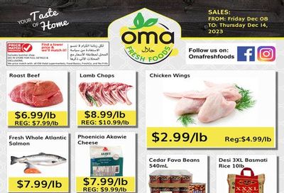 Oma Fresh Foods Flyer December 8 to 14