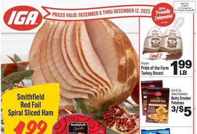 IGA (IN) Weekly Ad Flyer Specials December 6 to December 12, 2023