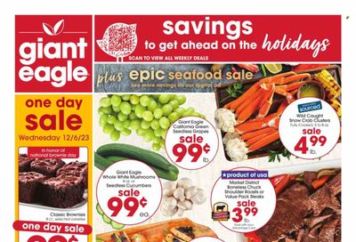 Giant Eagle (OH) Weekly Ad Flyer Specials November 30 to December 6, 2023