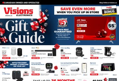 Visions Electronics Gift Guide Flyer December 8 to 14
