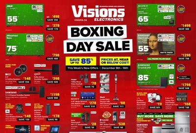 Visions Electronics Boxing Day Week-2 Flyer December 8 to 14