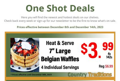 Country Traditions One-Shot Deals Flyer December 8 to 14
