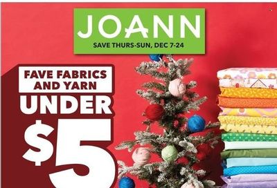 JOANN Weekly Ad Flyer Specials December 7 to December 24, 2023