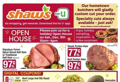 Shaw’s (MA, ME, NH, RI, VT) Weekly Ad Flyer Specials December 8 to December 14, 2023