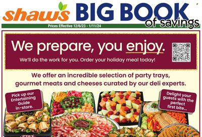 Shaw’s (MA, ME, NH, RI, VT) Weekly Ad Flyer Specials December 6 to January 11, 2024