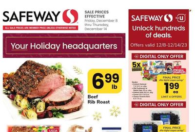 Safeway (DC) Weekly Ad Flyer Specials December 8 to December 14, 2023