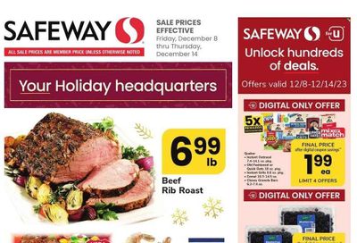 Safeway (DC, MD) Weekly Ad Flyer Specials December 8 to December 14, 2023