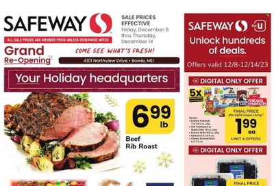 Safeway (MD) Weekly Ad Flyer Specials December 8 to December 14, 2023