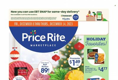 Price Rite (CT, MA, MD, NH, NJ, NY, PA, RI) Weekly Ad Flyer Specials December 8 to December 14, 2023