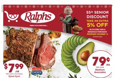 Ralphs (CA) Weekly Ad Flyer Specials December 13 to December 19, 2023