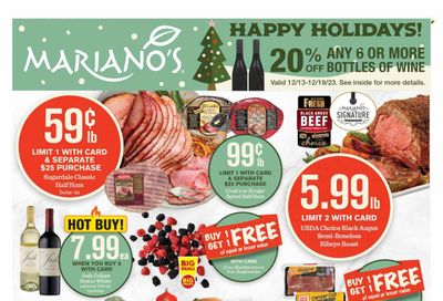 Mariano’s (IL) Weekly Ad Flyer Specials December 13 to December 19, 2023