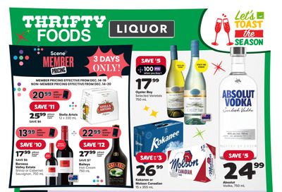 Thrifty Foods Liquor Flyer December 14 to 20