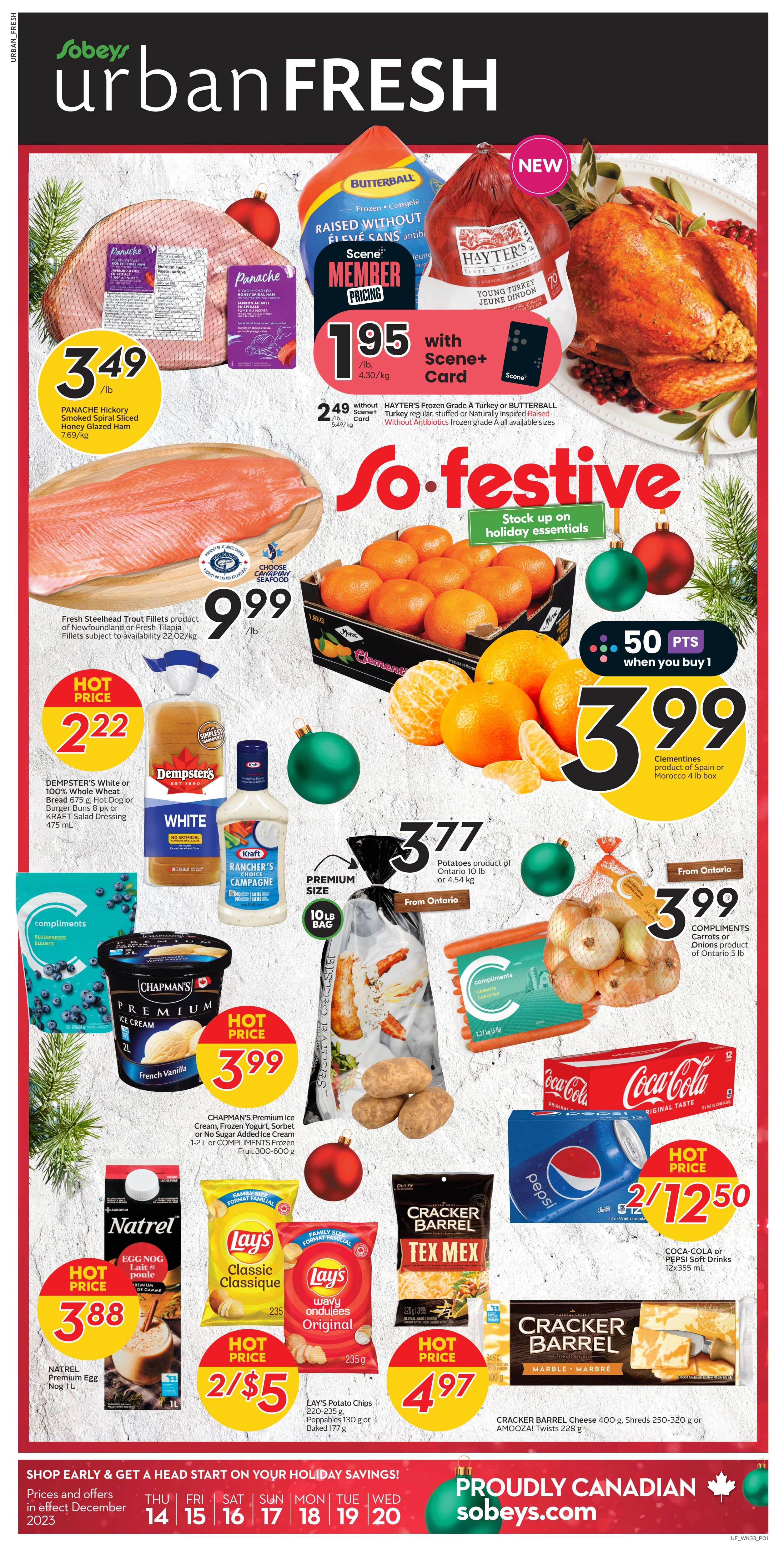 Sobeys Urban Fresh Flyer December 14 to 20