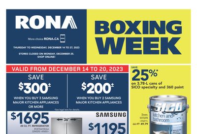 Rona (ON) Flyer December 14 to 20