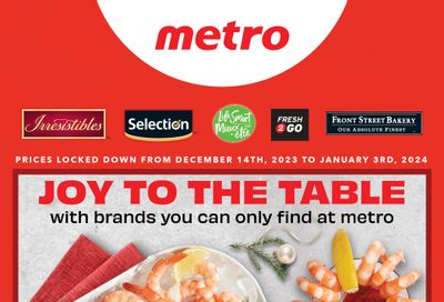 Metro (ON) Private Label Flyer December 14 to January 1