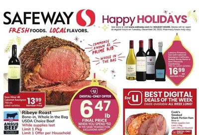 Safeway (SD) Weekly Ad Flyer Specials December 13 to December 25, 2023