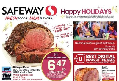 Safeway (WY) Weekly Ad Flyer Specials December 13 to December 25, 2023