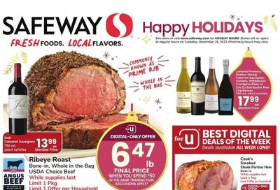 Safeway (WY) Weekly Ad Flyer Specials December 13 to December 25, 2023