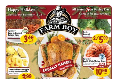 Farm Boy Flyer December 14 to 24