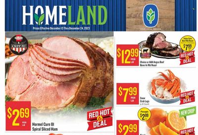 Homeland (OK, TX) Weekly Ad Flyer Specials December 13 to December 24, 2023