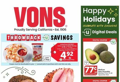 Vons (CA) Weekly Ad Flyer Specials December 13 to December 19, 2023
