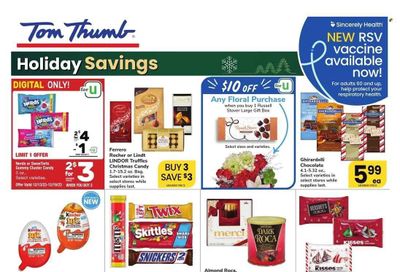 Tom Thumb (TX) Weekly Ad Flyer Specials December 13 to December 19, 2023