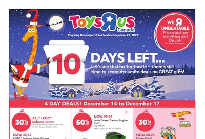 Toys R Us Flyer December 14 to 25