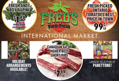 Fred's Farm Fresh Flyer December 13 to 19