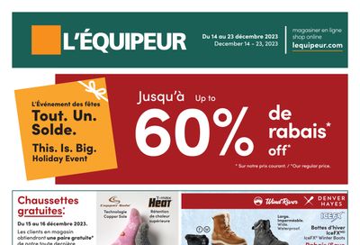 L'Équipeur Flyer December 14 to 23
