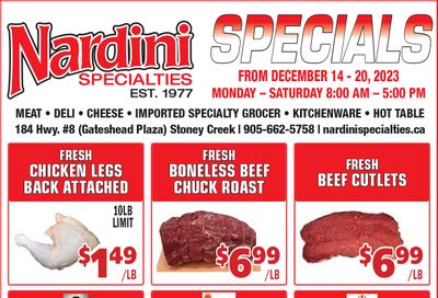 Nardini Specialties Flyer December 14 to 20