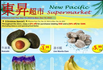 New Pacific Supermarket Flyer December 14 to 18